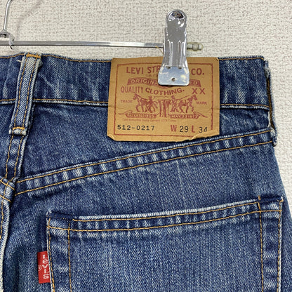 Levi's　リーバイス　512-0217　デニムパンツ/ジーンズ　縦落ち　ジップフライ　インディゴ　W29サイズ