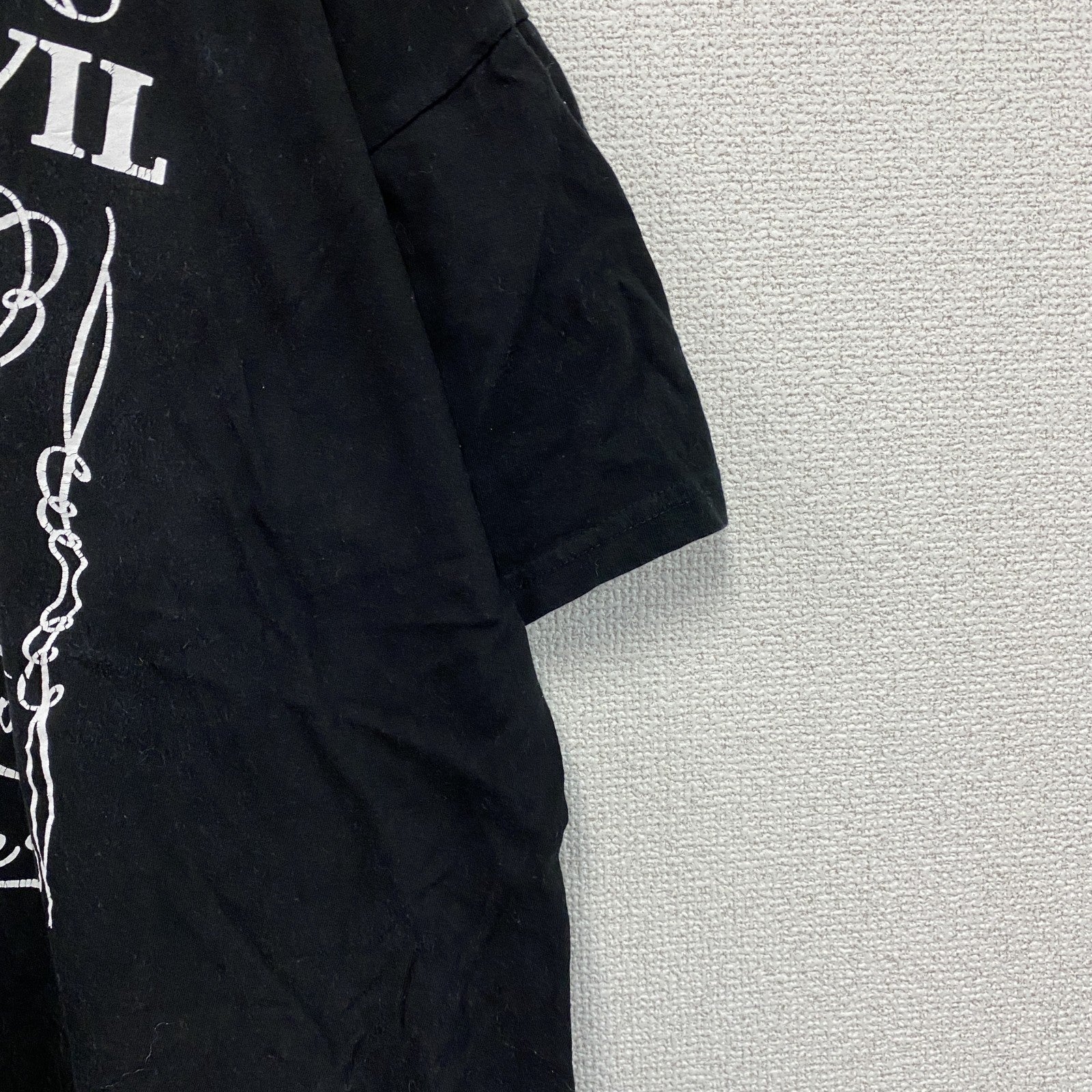 B＆C　半袖プリントTシャツ　スカル　ユーロ　黒　ブラック　3XLサイズ