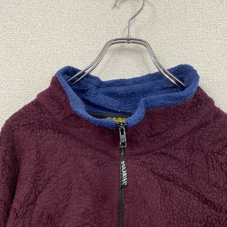 ～90s　Cabela's　カベラス　フルジップフリースジャケット　ヴィンテージ　ボルドー　XLサイズ