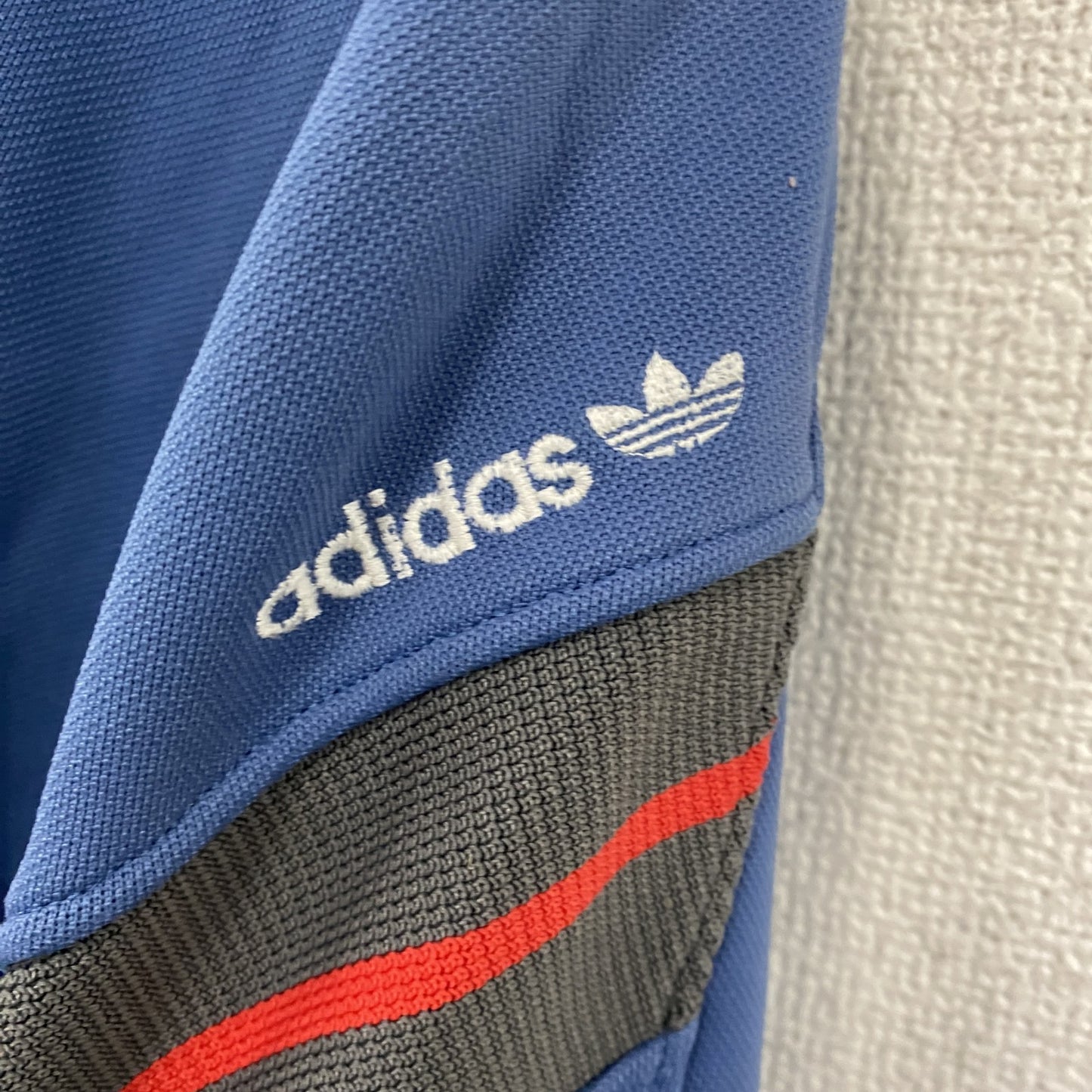 ～90s　adidas　アディダス　トラックジャケット/ジャージ　ヴィンテージ　青　ブルー　98-6サイズ