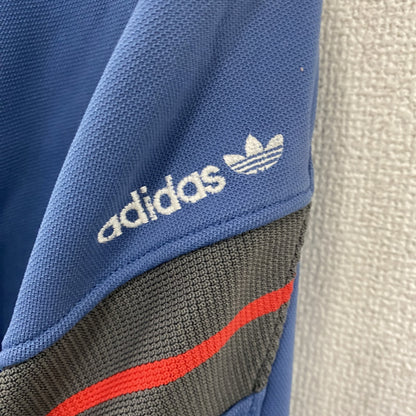 ～90s　adidas　アディダス　トラックジャケット/ジャージ　ヴィンテージ　青　ブルー　98-6サイズ
