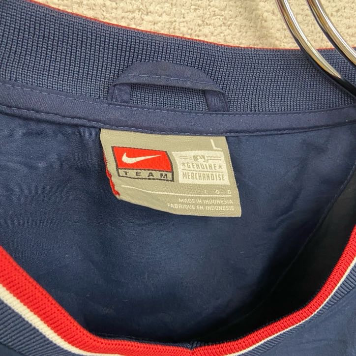 NIKE　ナイキ　プルオーバージャケット　レッドソックス　紺　ネイビー　Lサイズ