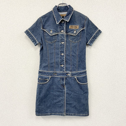 TOMMY JEANS　トミージーンズ　半袖デニムワンピース　インディゴ　Mサイズ
