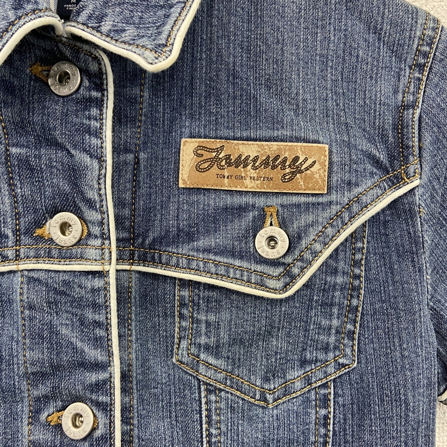 TOMMY JEANS　トミージーンズ　半袖デニムワンピース　インディゴ　Mサイズ