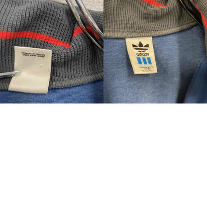 ～90s　adidas　アディダス　トラックジャケット/ジャージ　ヴィンテージ　青　ブルー　98-6サイズ