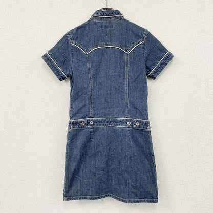 TOMMY JEANS　トミージーンズ　半袖デニムワンピース　インディゴ　Mサイズ