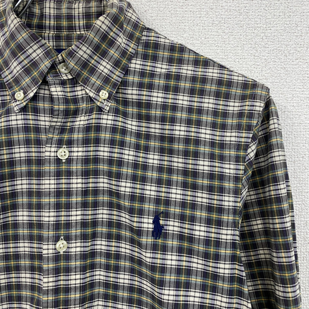 Ralph Lauren　ラルフローレン　長袖ボタンダウンシャツ　チェック柄　マルチカラー　XSサイズ
