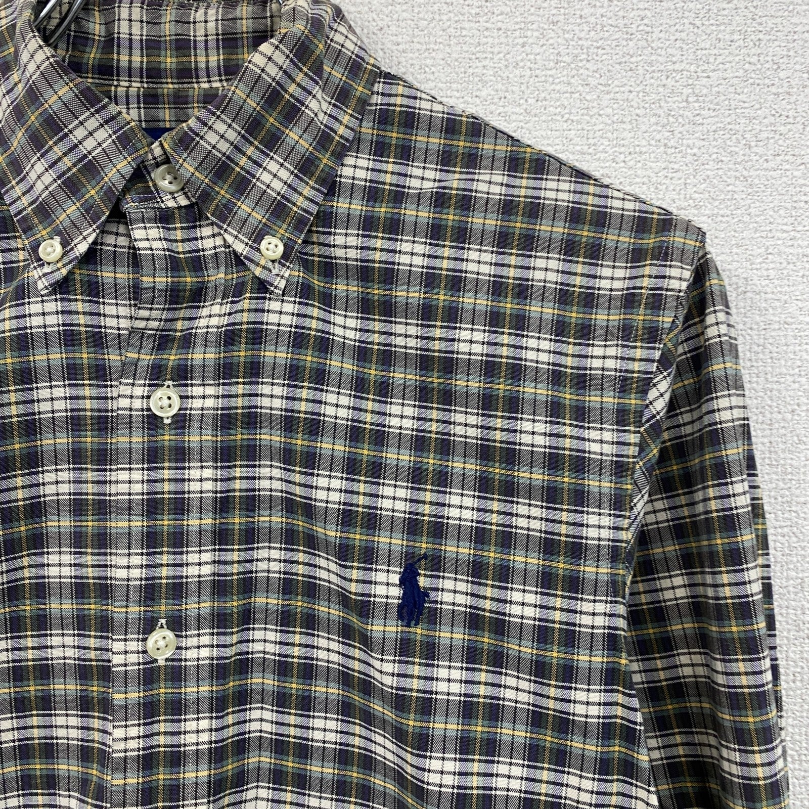 Ralph Lauren　ラルフローレン　長袖ボタンダウンシャツ　チェック柄　マルチカラー　XSサイズ