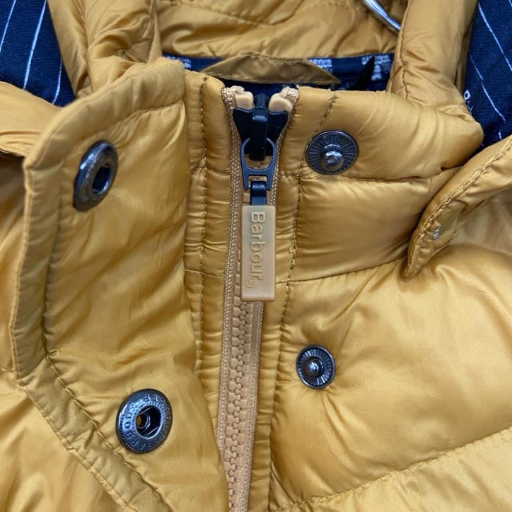 Barbour　バブアー　フルジップ中綿ベスト　からし色　ダークイエロー　12サイズ
