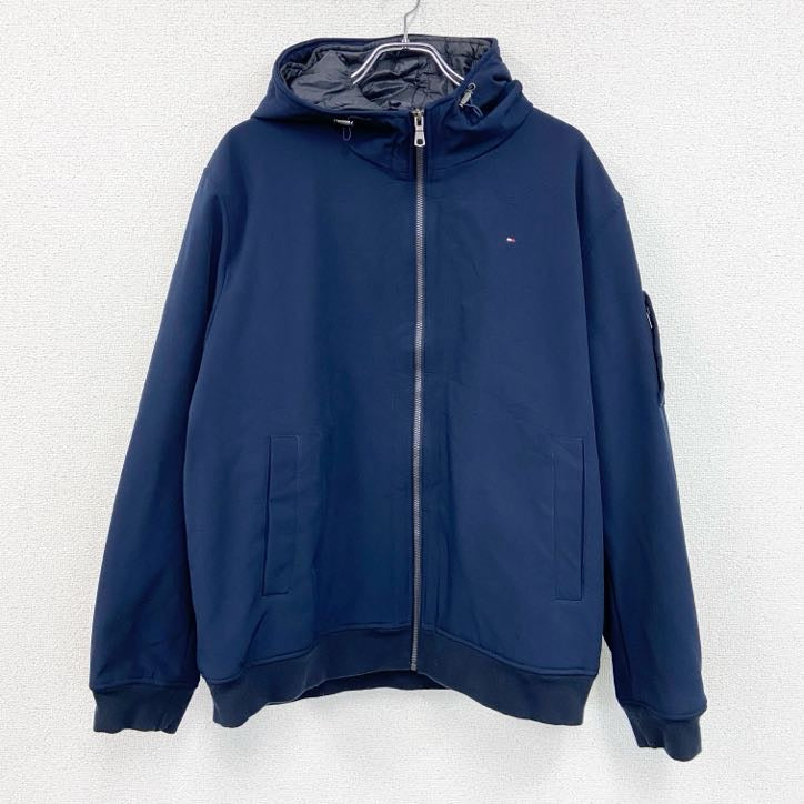 TOMMY HILFIGER　トミーヒルフィガー　フルジップ中綿ジャケット　紺　ネイビー　2XLサイズ