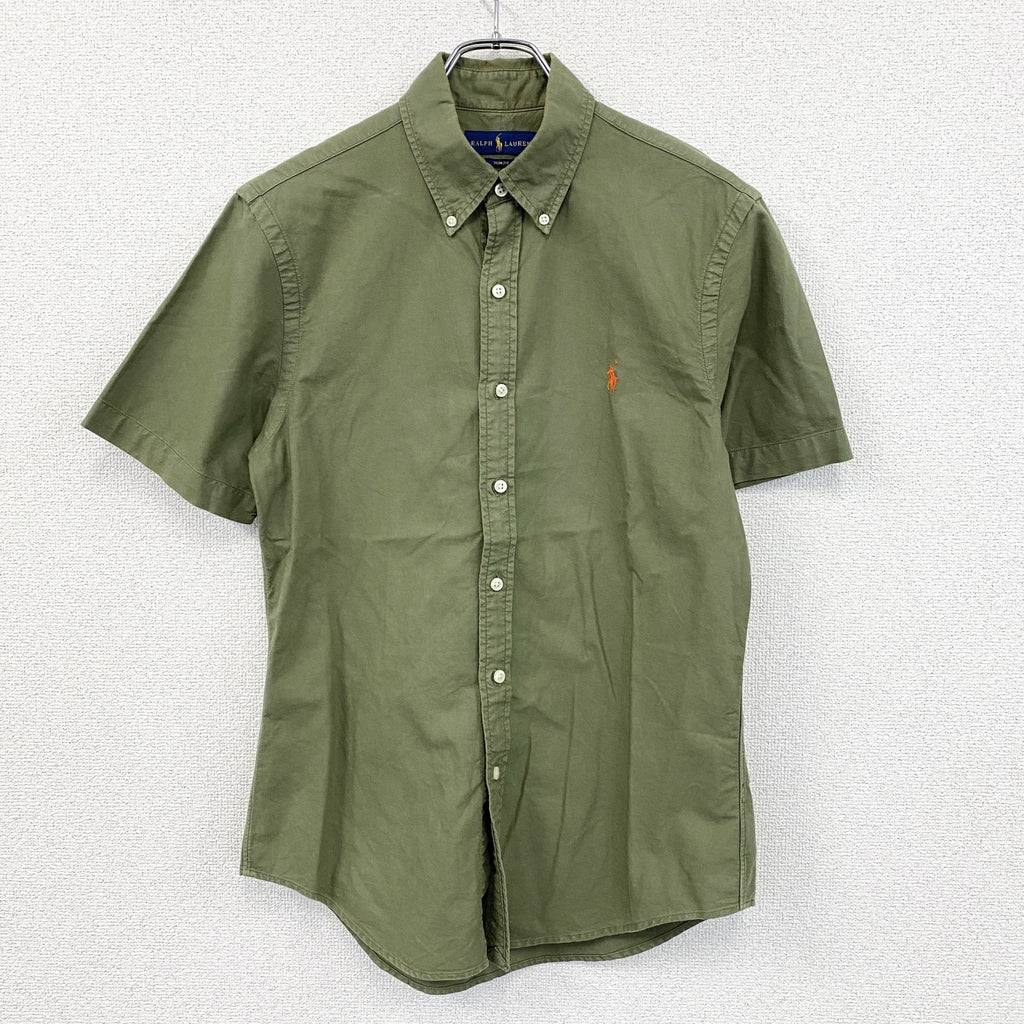 Ralph Lauren　ラルフローレン　半袖ボタンダウンシャツ　カーキ　Mサイズ