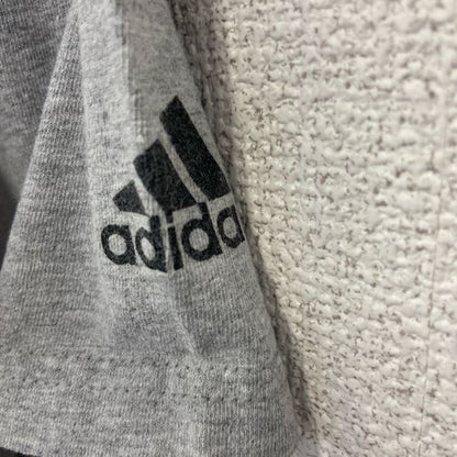 古着 used　adidas アディダス　半袖プリントTシャツ　グレー　シッソンヴィル　インディアンズ サッカー　Lサイズ