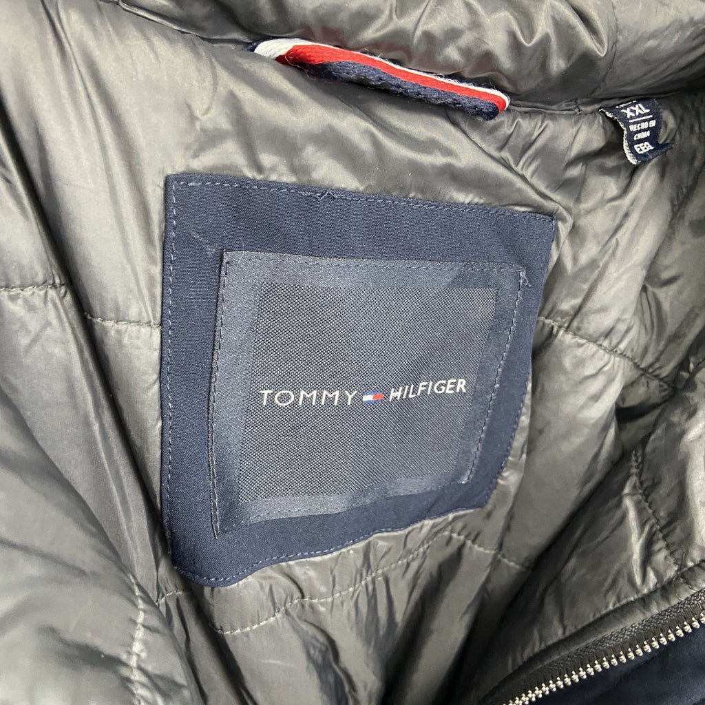 TOMMY HILFIGER　トミーヒルフィガー　フルジップ中綿ジャケット　紺　ネイビー　2XLサイズ