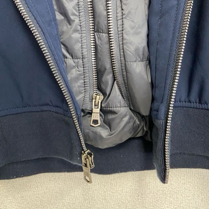 TOMMY HILFIGER　トミーヒルフィガー　フルジップ中綿ジャケット　紺　ネイビー　2XLサイズ
