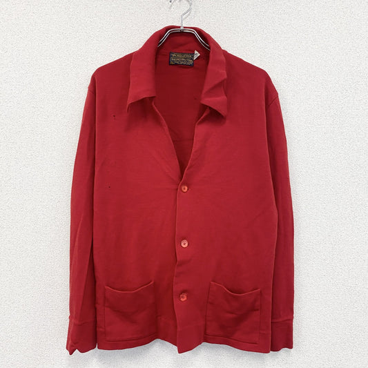 70s　PENDLETON　ペンドルトン　ウールニットカーディガン　ヴィンテージ　赤　レッド　XLサイズ