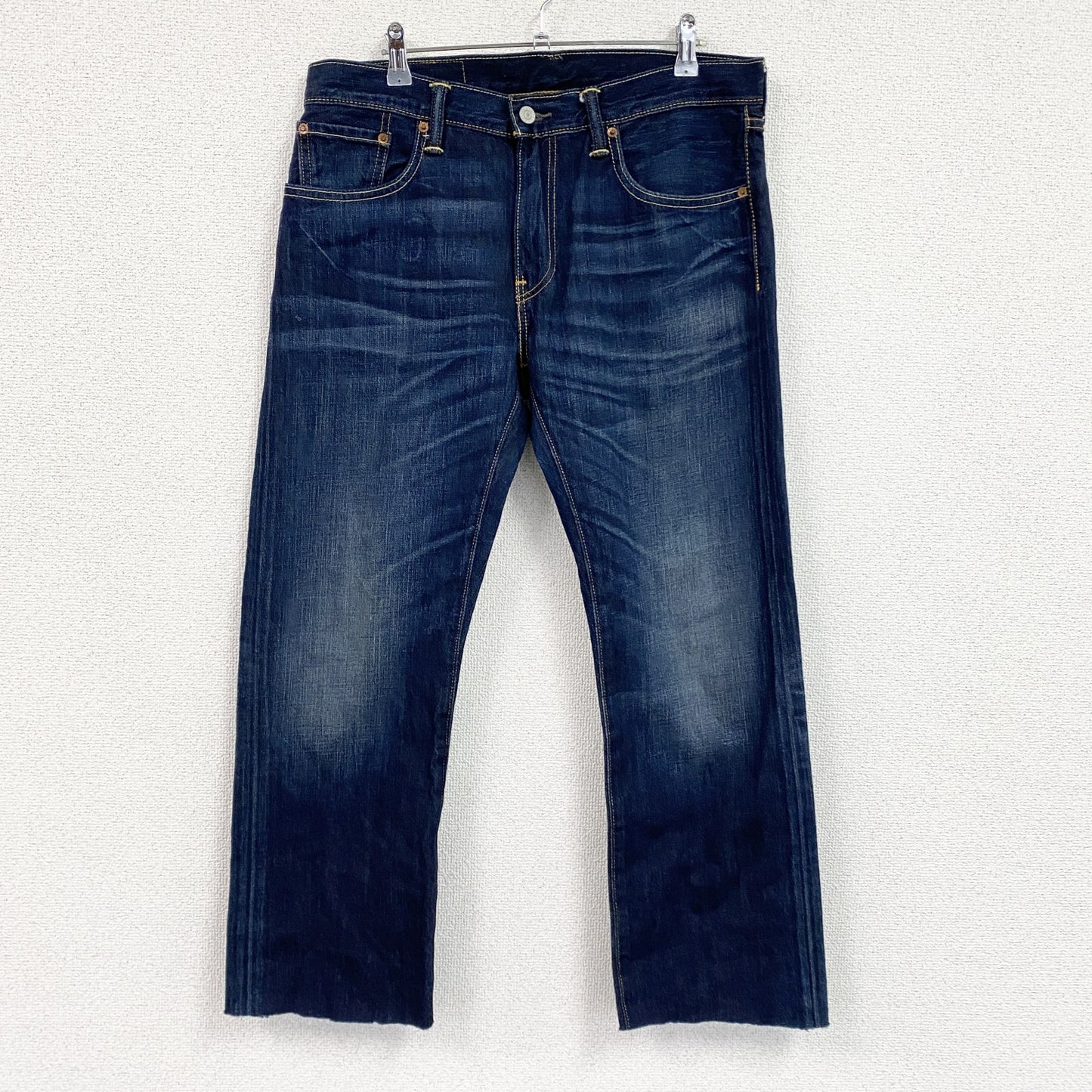 Levi's　リーバイス　502　デニムパンツ/ジーンズ　ジップフライ　縦落ち　鬼ヒゲ　インディゴ　W33サイズ