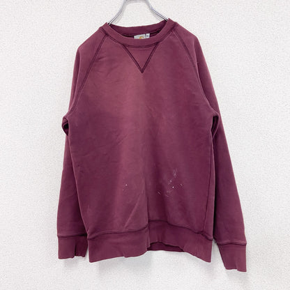 Carhartt　カーハート　スウェット/トレーナー　フェード　前V　ラグランスリーブ　ボルドー　Mサイズ