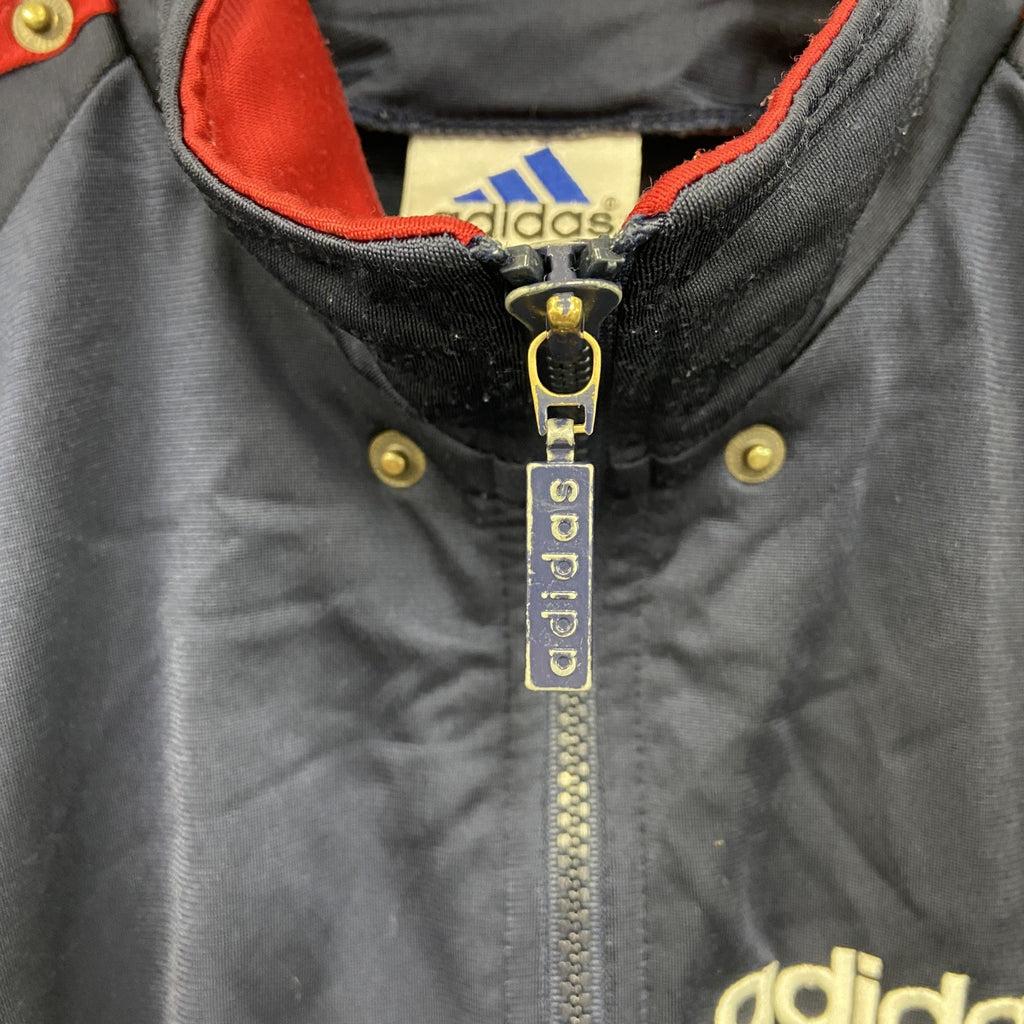 90s　adidas　アディダス　フルジップトラックジャケット/ジャージ　ヴィンテージ　紺　ネイビー　XLサイズ