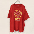 80s　GOLD’S GYM　ゴールドジム　プリントTシャツ　ヴィンテージ　シングルステッチ　赤　レッド