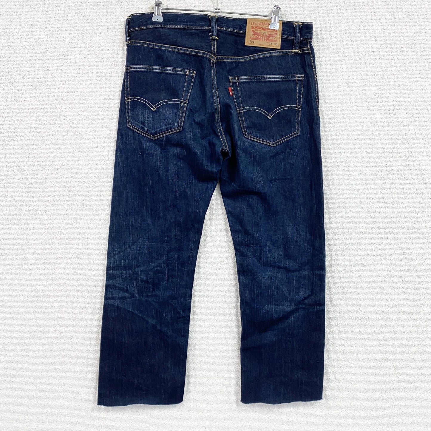 Levi's　リーバイス　502　デニムパンツ/ジーンズ　ジップフライ　縦落ち　鬼ヒゲ　インディゴ　W33サイズ