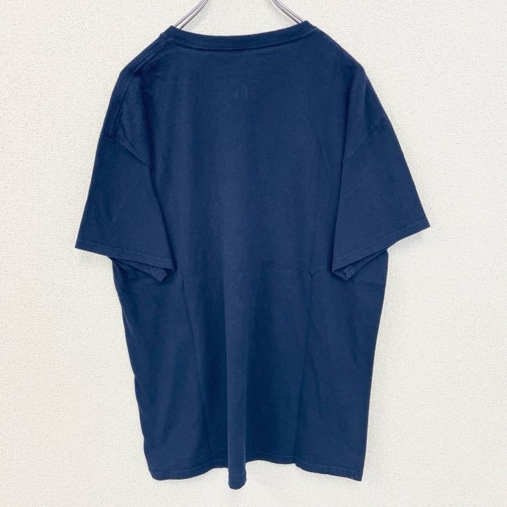 古着 used　TEAM APPAREL　半袖プリントTシャツ　ネイビー　アメフト　NFL　シアトル シーホークス　Lサイズ