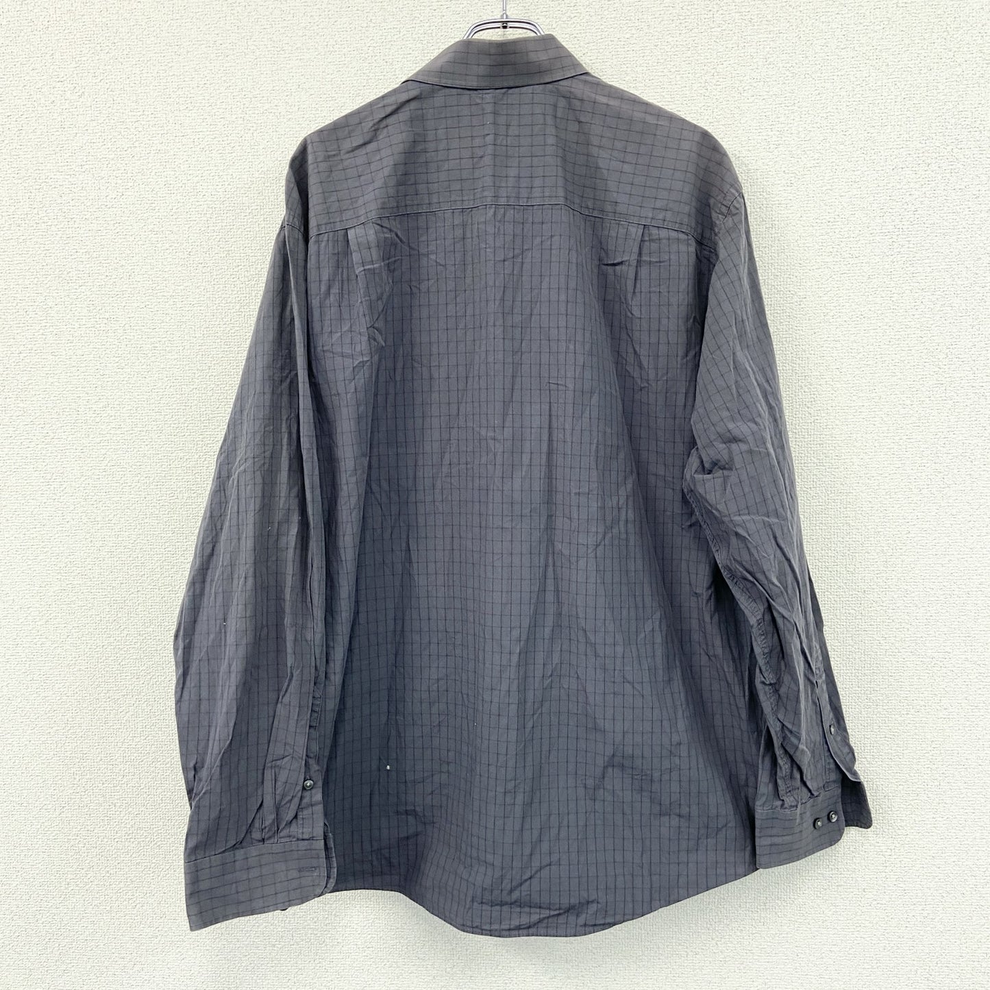 Calvin Klein　カルバンクライン　Regular Fit　長袖シャツ　チェック柄　紫　パープル　2XLサイズ