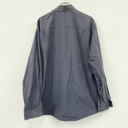 Calvin Klein　カルバンクライン　Regular Fit　長袖シャツ　チェック柄　紫　パープル　2XLサイズ