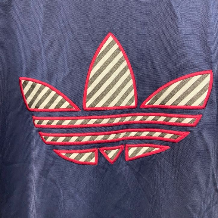 90s　adidas　アディダス　フルジップトラックジャケット/ジャージ　ヴィンテージ　紺　ネイビー　XLサイズ