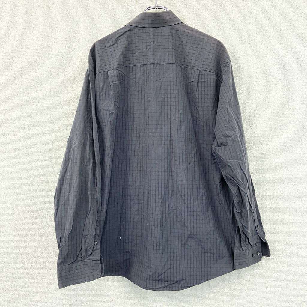 Calvin Klein　カルバンクライン　Regular Fit　長袖シャツ　チェック柄　紫　パープル　2XLサイズ