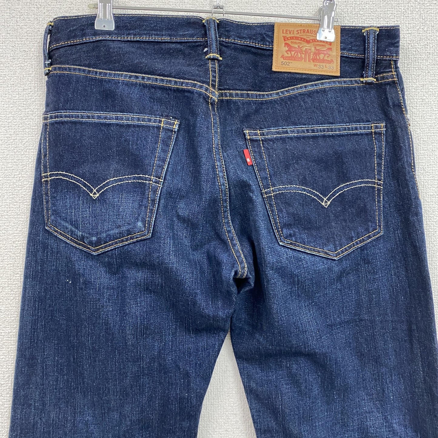 Levi's　リーバイス　502　デニムパンツ/ジーンズ　ジップフライ　縦落ち　鬼ヒゲ　インディゴ　W33サイズ