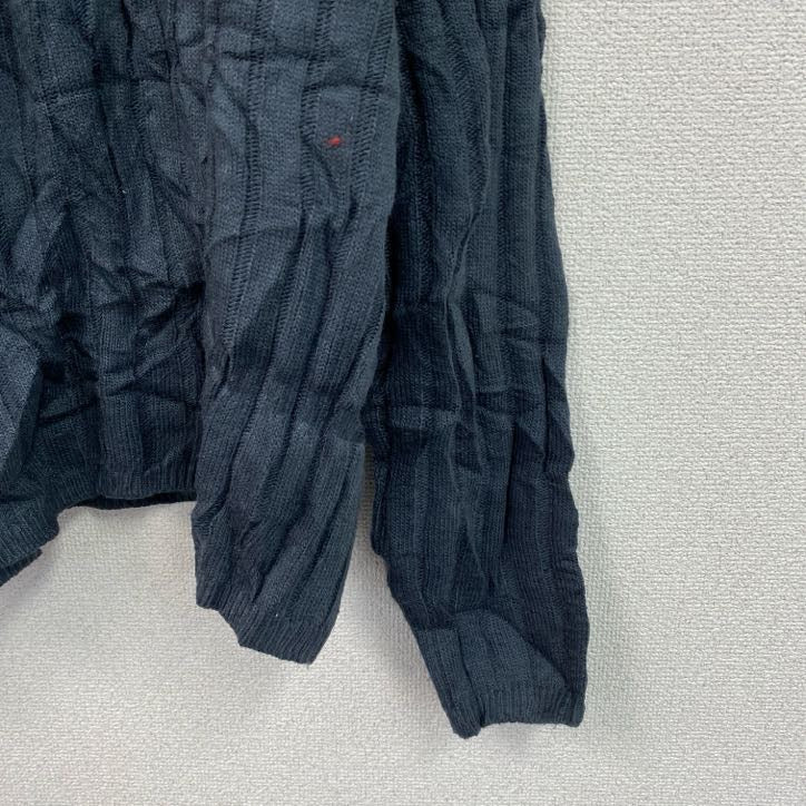 FILA　フィラ　ポリエステルニット　セーター　黒　ブラック　XXLサイズ