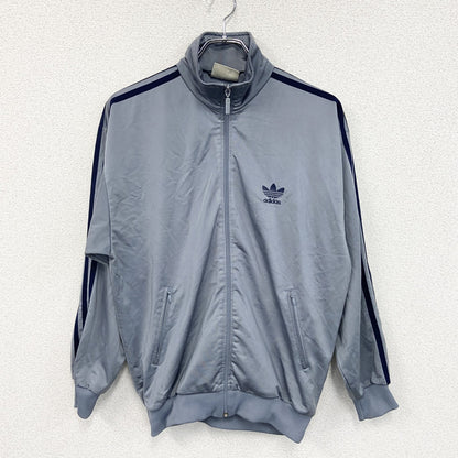 90s　adidas　アディダス　フルジップトラックジャケット/ジャージ　ヴィンテージ　灰色　グレー　162サイズ