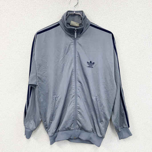 90s　adidas　アディダス　フルジップトラックジャケット/ジャージ　ヴィンテージ　灰色　グレー　162サイズ