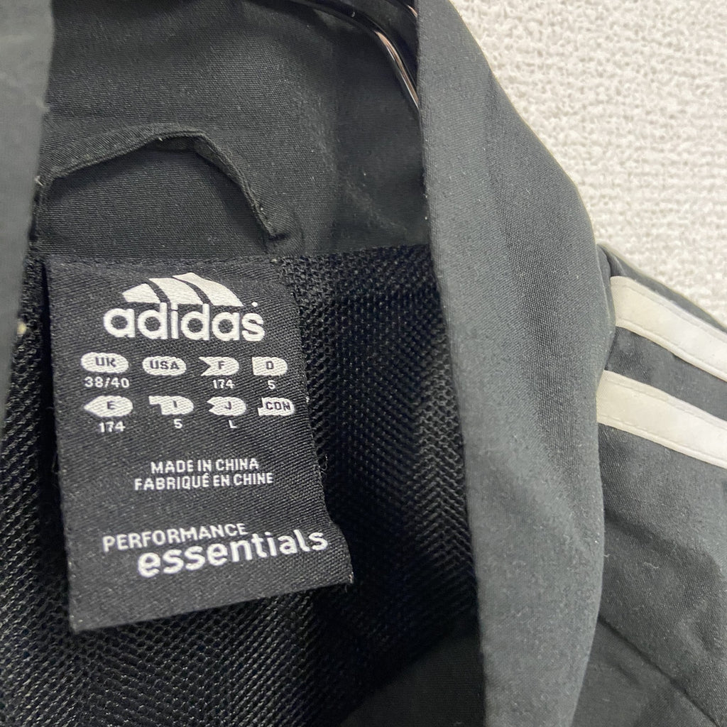 adidas　アディダス　トラックジャケット/ジャージ　黒　ブラック　Lサイズ