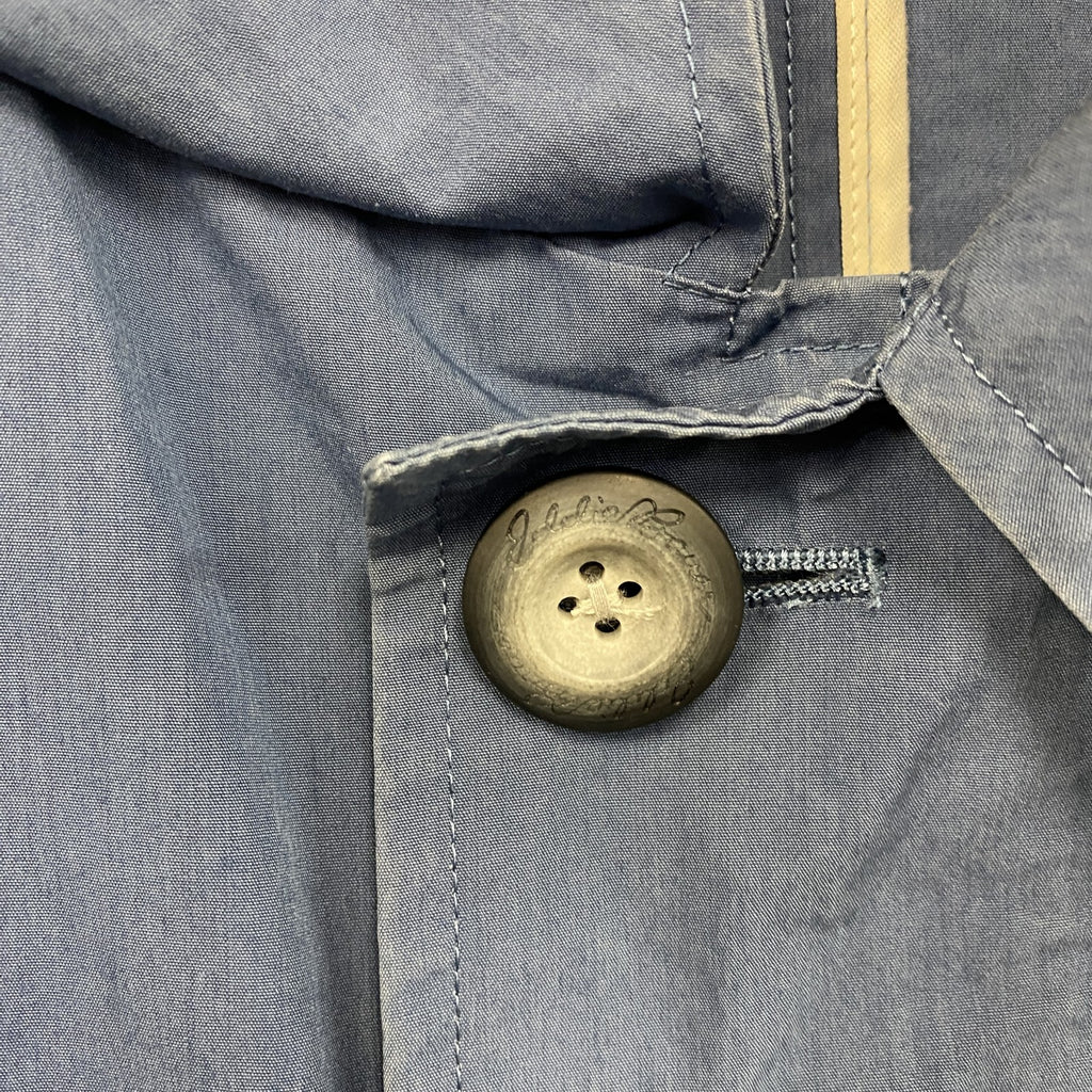 Edie Bauer　エディーバウアー　PERUVIAN PIMA COTTON　フルボタンジャケット　青　ブルー　Lサイズ