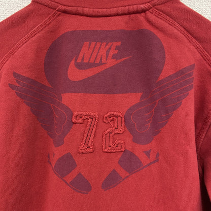 NIKE　ナイキ　スウェットトラックジャケット/ジャージ　スウッシュ　デカロゴ　赤　レッド　Sサイズ