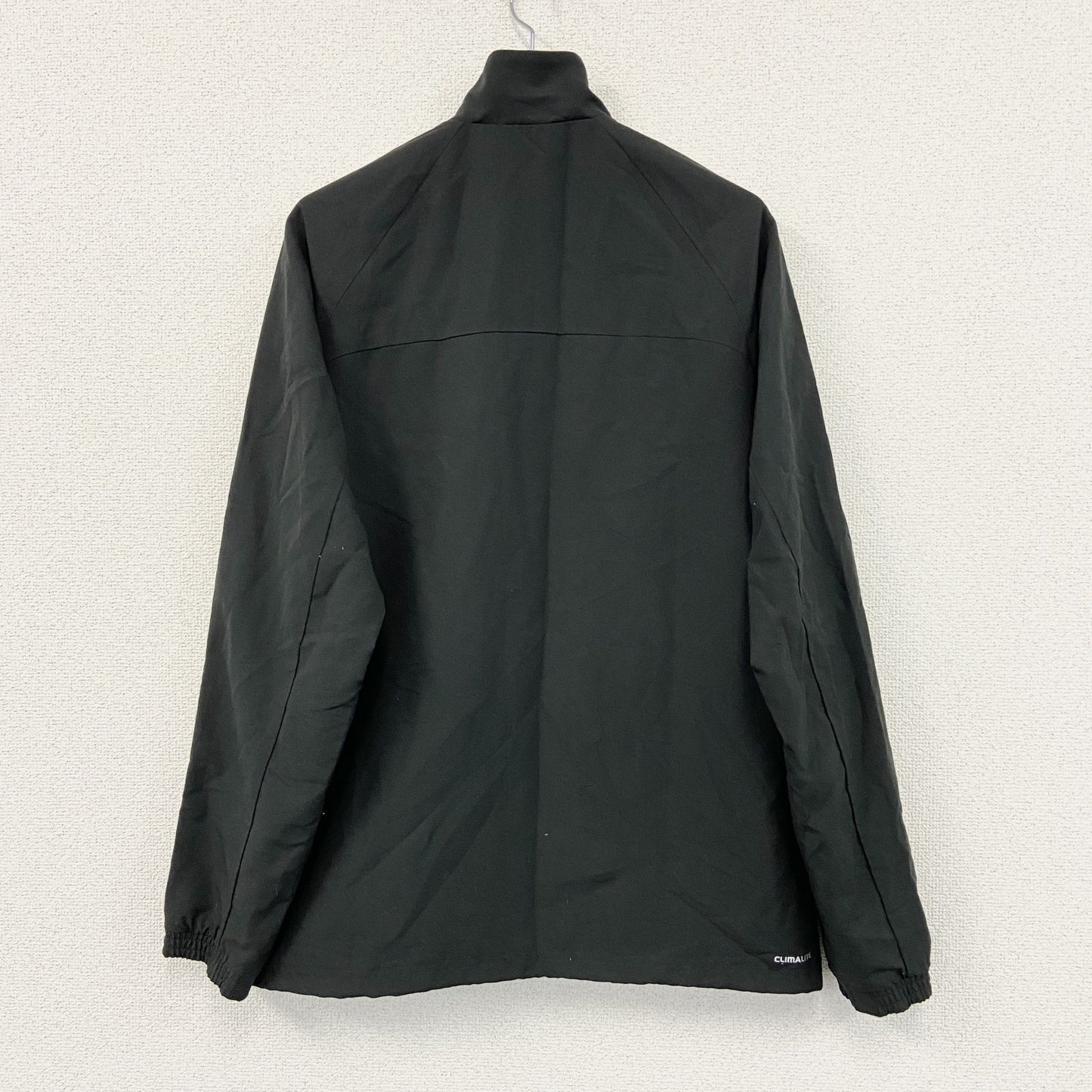 adidas　アディダス　トラックジャケット/ジャージ　黒　ブラック　Lサイズ