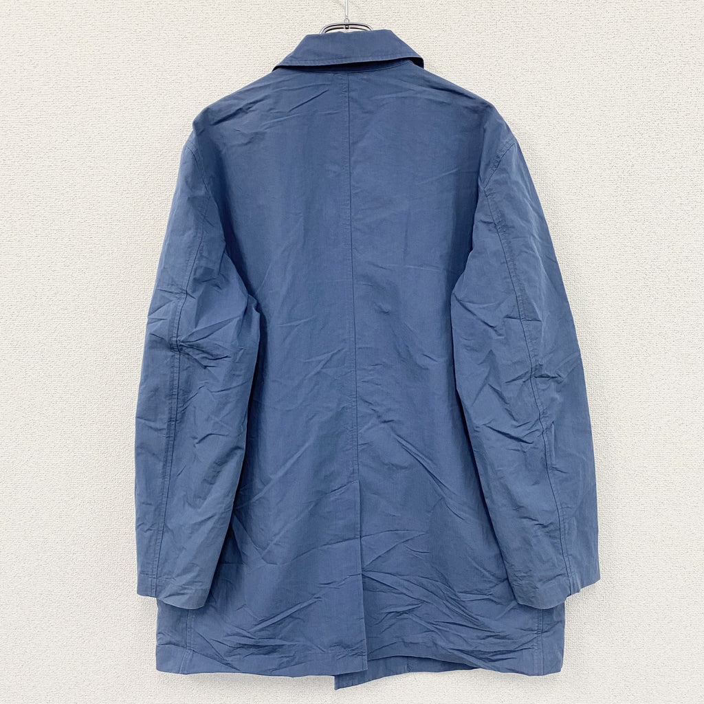 Edie Bauer　エディーバウアー　PERUVIAN PIMA COTTON　フルボタンジャケット　青　ブルー　Lサイズ