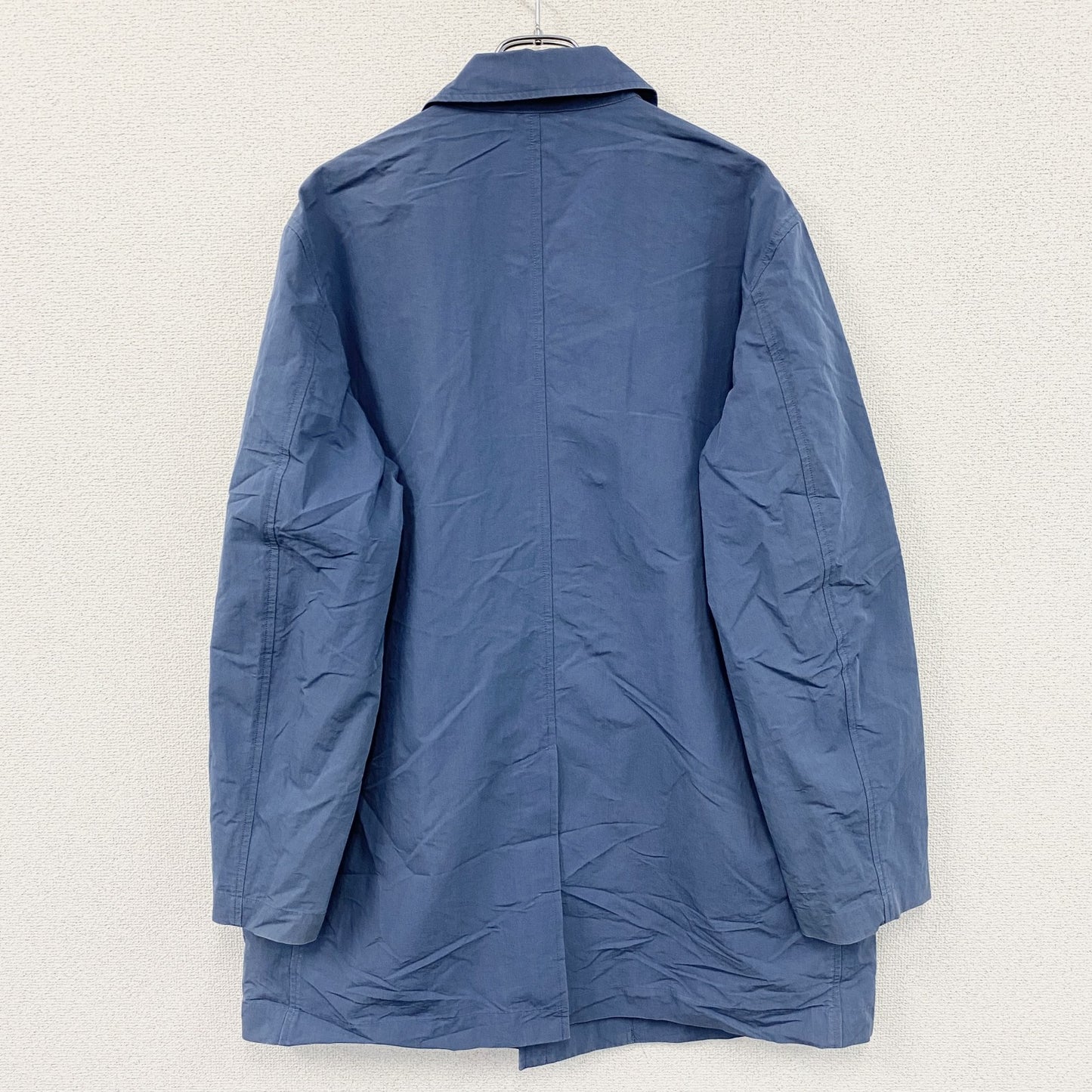 Edie Bauer　エディーバウアー　PERUVIAN PIMA COTTON　フルボタンジャケット　青　ブルー　Lサイズ