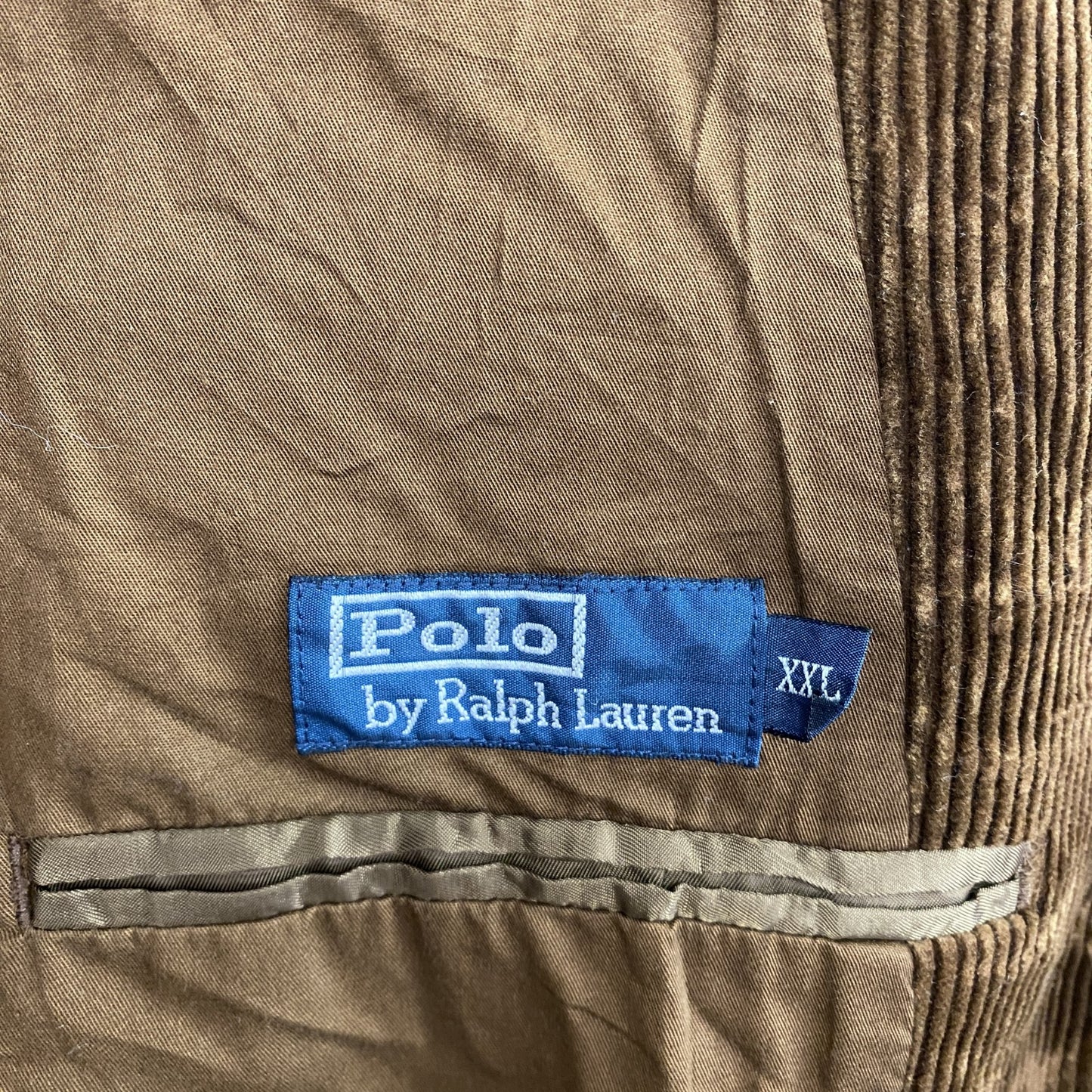 Polo by Ralph Lauren　ポロバイラルフローレン コーデュロイテーラードジャケット　茶　ブラウン　XXLサイズ