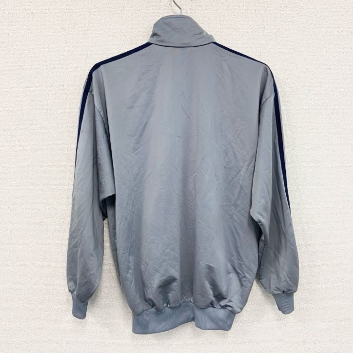 90s　adidas　アディダス　フルジップトラックジャケット/ジャージ　ヴィンテージ　灰色　グレー　162サイズ