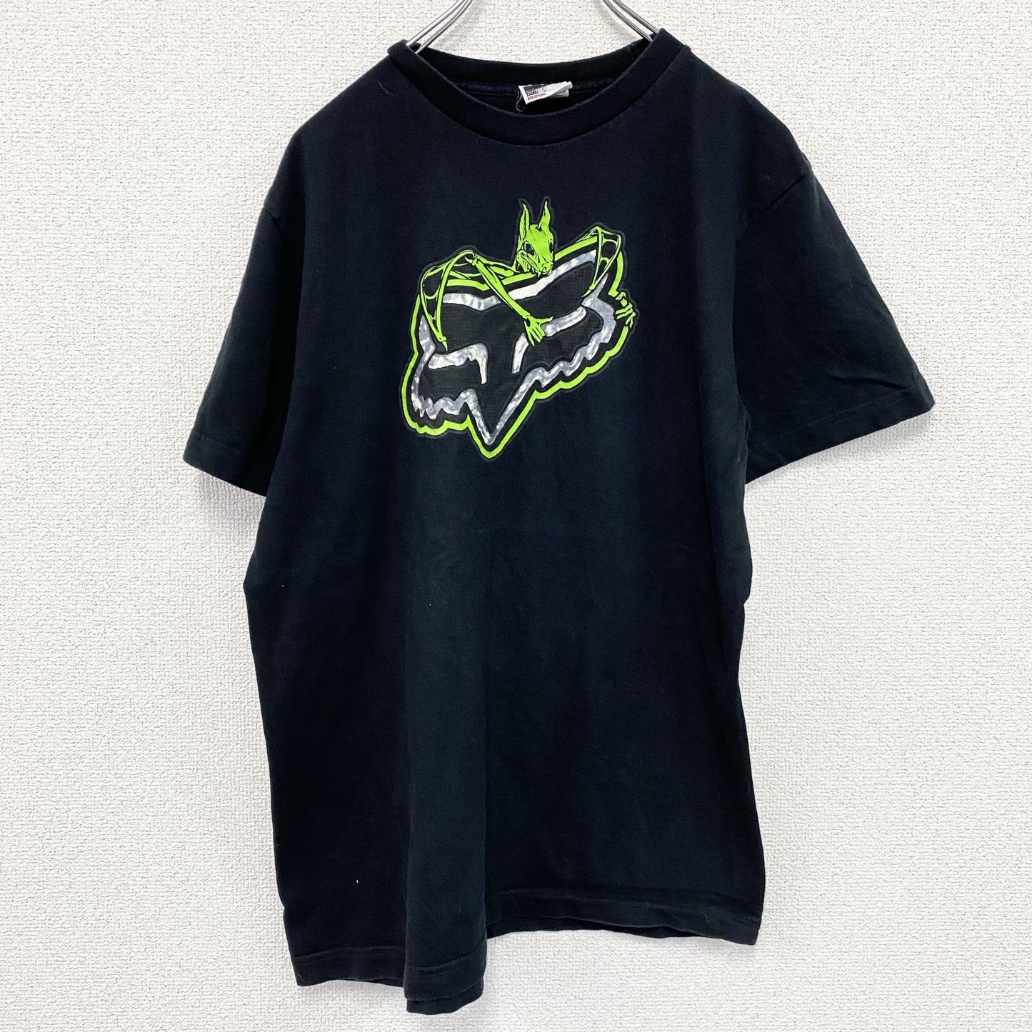 FOX RACING　フォックスレーシング　半袖プリントTシャツ　黒　ブラック　Mサイズ