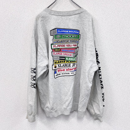 XLARGE　エクストララージ　スウェット/トレーナー　灰色　グレー　Lサイズ