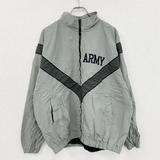 00s　米軍　U.S.ARMY　IPFU　トレーニングジャケット　ナイロンジャケット　ヴィンテージ　灰色　グレー　Lサイズ