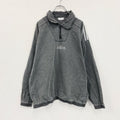 80s～　adidas　アディダス　ブラックデニムプルオーバー　ヴィンテージ　ダークグレー　XLサイズ