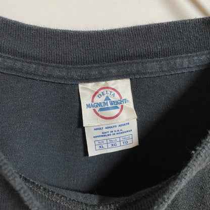 古着 used　DELTA　半袖プリントTシャツ　NFL　Steelers　スーパーボウル　黒　ビッグシルエット　XLサイズ