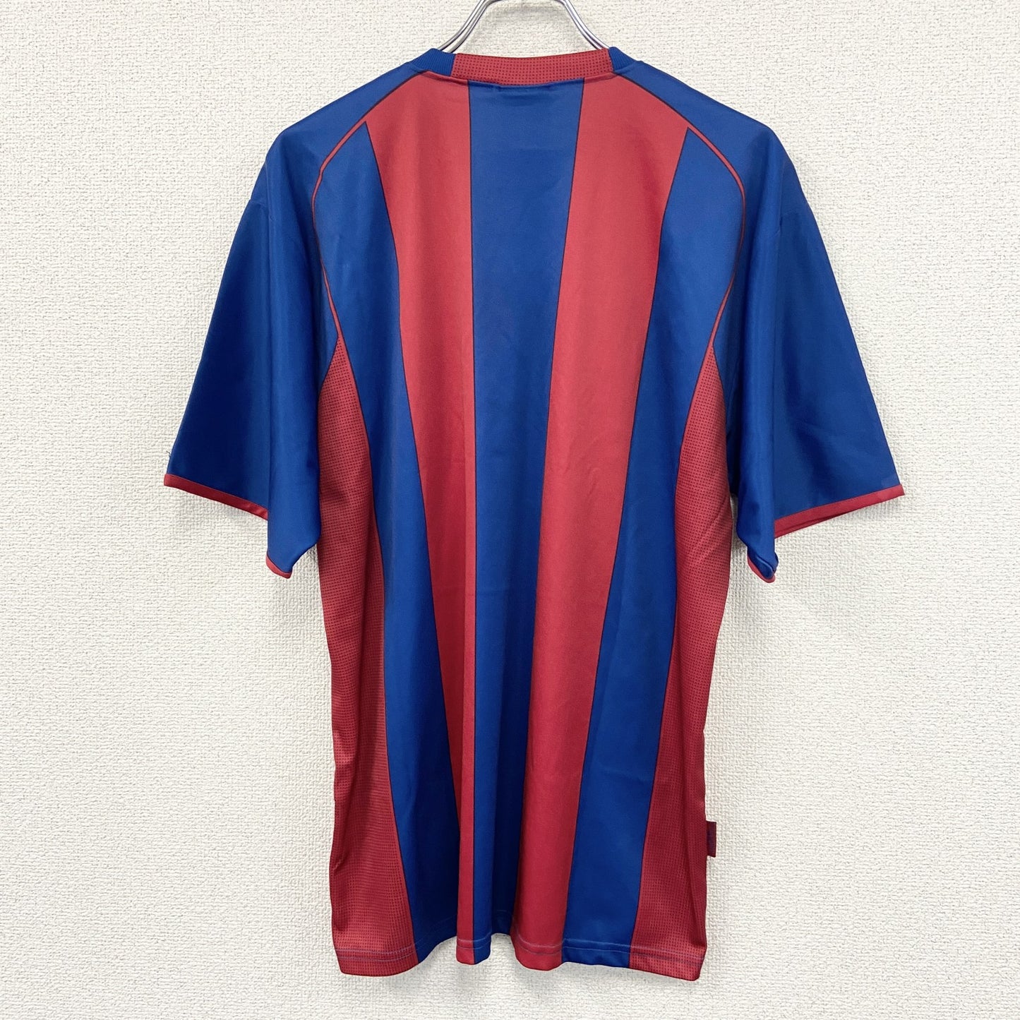 FCB　FCバルセロナ　ユニフォーム　ゲームシャツ　バイカラー　赤　レッド　青　ブルー　Lサイズ