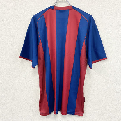FCB　FCバルセロナ　ユニフォーム　ゲームシャツ　バイカラー　赤　レッド　青　ブルー　Lサイズ