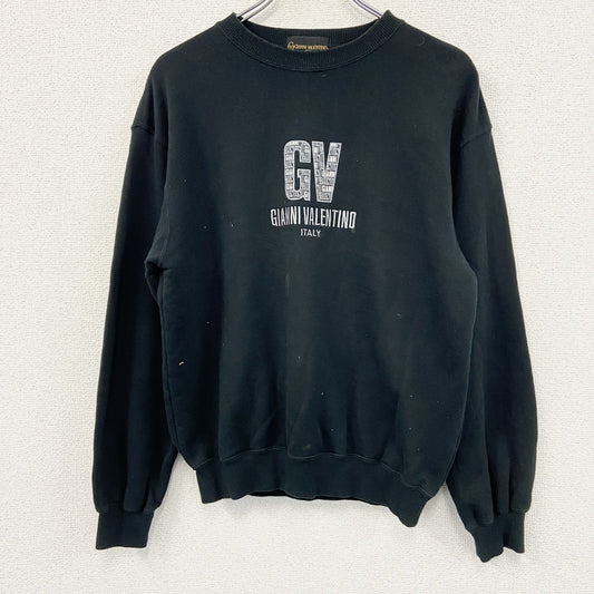 GIANNI VALENTINO ジャンニ ヴァレンティノ　スウェット/トレーナー　黒　ブラック　Mサイズ