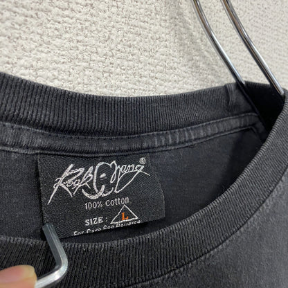 ～00s　ROCK CHANG　半袖プリントTシャツ　ヴィンテージ　ドクロ　黒　ブラック　Lサイズ